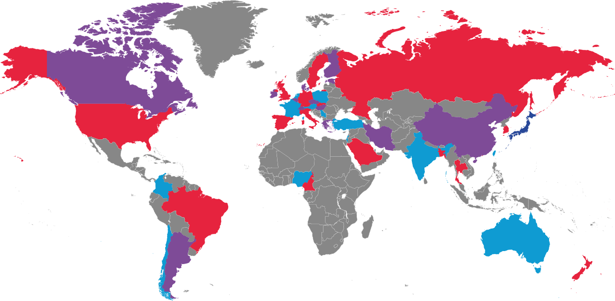 Webinars Registration Map